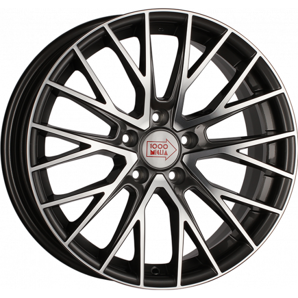 1000 Miglia MM1009 8 R18 PCD:5/108 ET:40 DIA:63.4 Dark Anthracite Polished