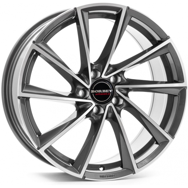 Borbet VTX 8.5 R19 PCD:5/112 ET:20 DIA:66.5 graphite polished