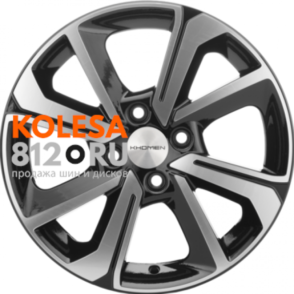 Khomen Wheels KHW1501 6 R15 PCD:4/100 ET:46 DIA:54.1 Black-FP