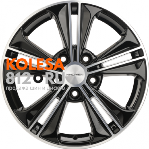 Khomen Wheels KHW1603 6 R16 PCD:5/114.3 ET:43 DIA:67.1 Black-FP