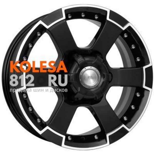 КиК M56 7 R16 PCD:6/139.7 ET:38 DIA:100.1 Алмаз Черный