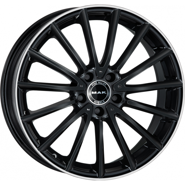 Mak Komet 8 R19 PCD:5/112 ET:43 DIA:66.6 Gloss Black Mirror Ring