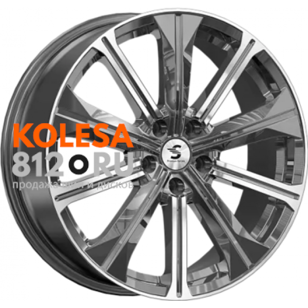 Premium Series КР-013 7 R19 PCD:5/108 ET:45 DIA:60.1 Diamond Gloss Graphite